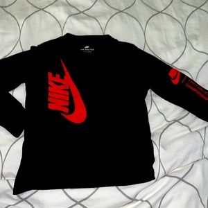 Black Nike Long Sleeve Tee 4T